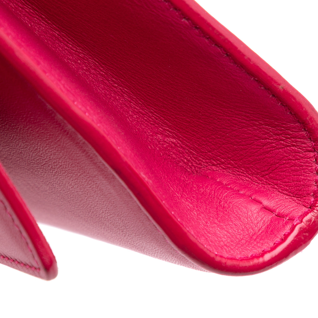 Saint Laurent Cuir Chyc Ligne Pochette Rose – GABY PARIS Authentique