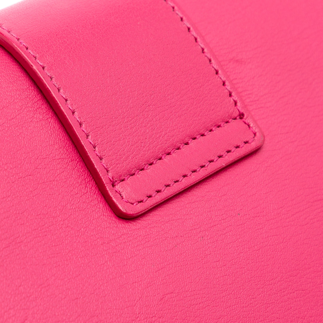 Saint Laurent Cuir Chyc Ligne Pochette Rose – GABY PARIS Authentique