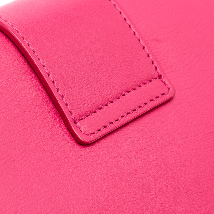 Saint Laurent Cuir Chyc Ligne Pochette Rose – GABY PARIS Authentique