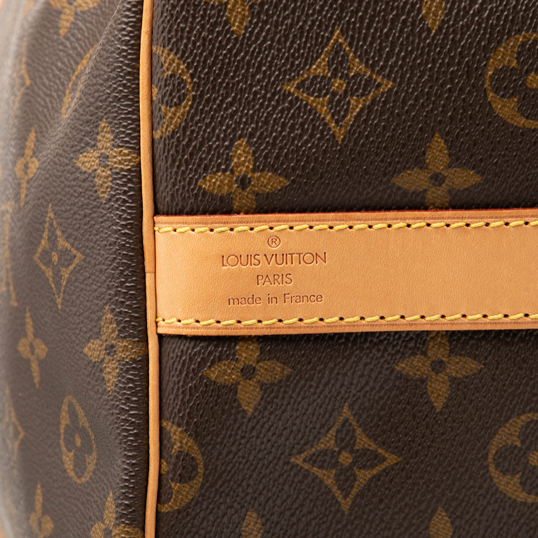 Louis Vuitton Sac de voyage Keepall Bandouliere 60 Monogram Marron – vue 5 – GABY PARIS