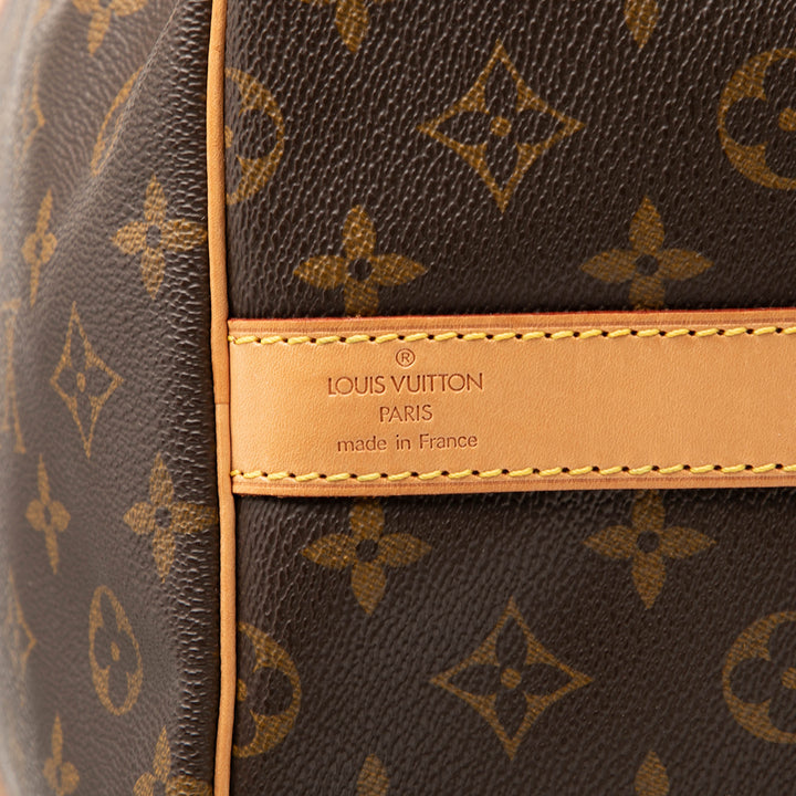 Louis Vuitton Sac de voyage Keepall Bandouliere 60 Monogram Marron – vue 5 – GABY PARIS