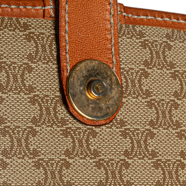 Macadam Coated Canvas Crossbody Brown - Gaby Paris