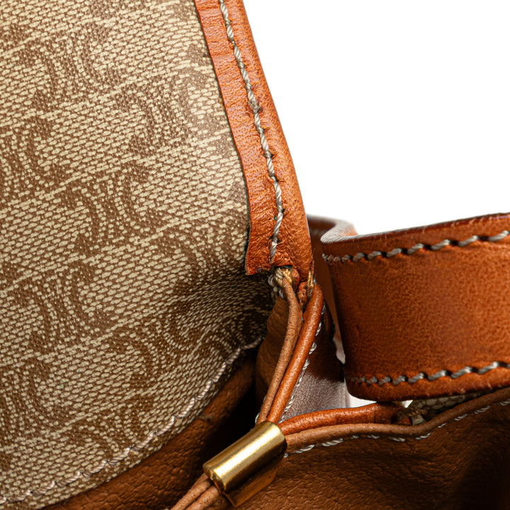 Macadam Coated Canvas Crossbody Brown - Gaby Paris