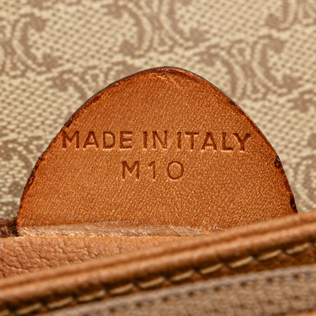 Macadam Coated Canvas Crossbody Brown - Gaby Paris
