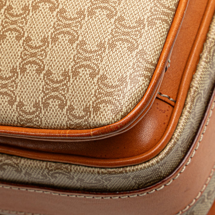 Macadam Coated Canvas Crossbody Brown - Gaby Paris