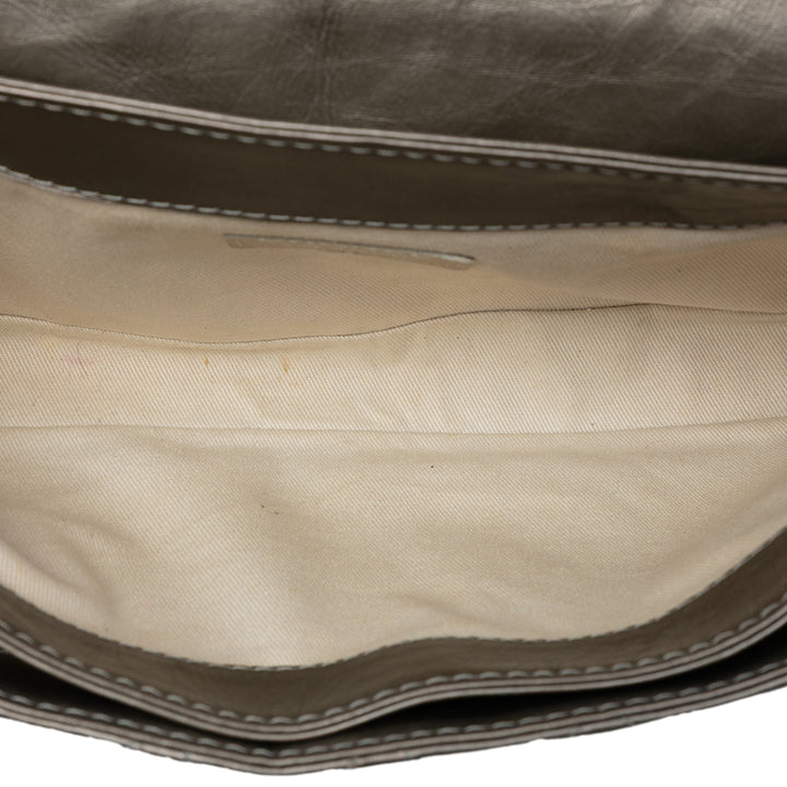 Chanel Small Bicolor Matelassé vieilli Cuir de veau Lady Perley à rabat