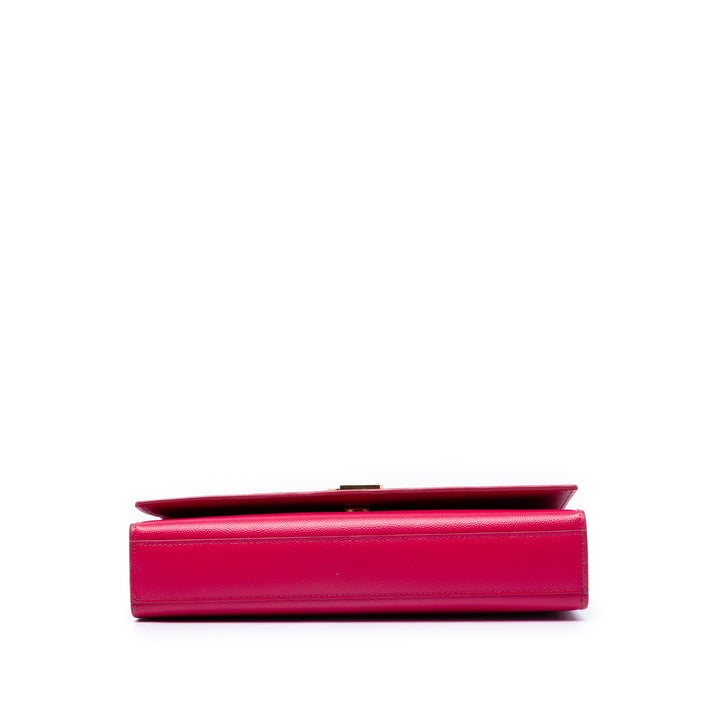 Saint Laurent Medium Grain De Poudre Monogram Kate Sac porté croisé