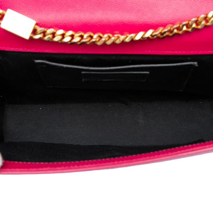 Saint Laurent Medium Grain De Poudre Monogram Kate Sac porté croisé