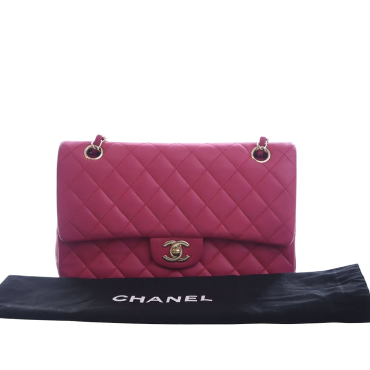 Chanel Medium Classic Cuir d’agneau Double rabat