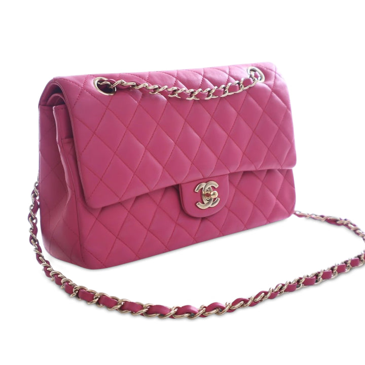 Chanel Medium Classic Cuir d’agneau Double rabat