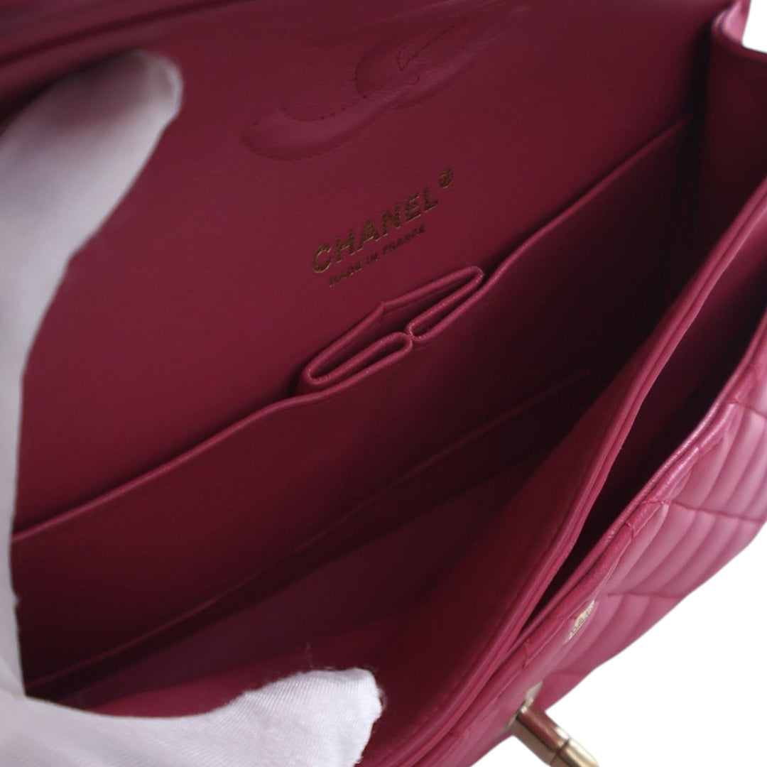 Chanel Medium Classic Cuir d’agneau Double rabat