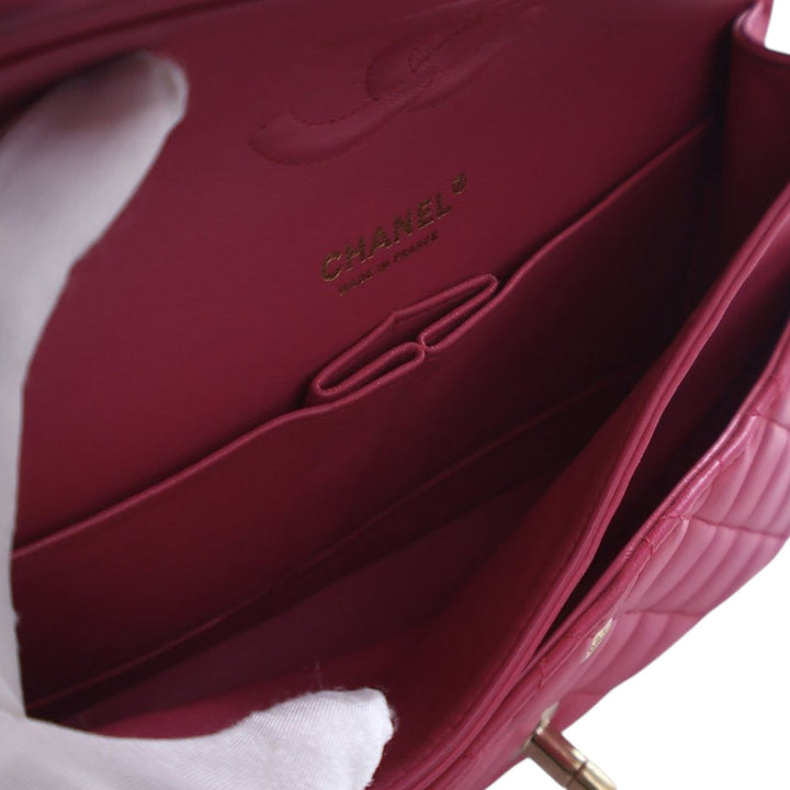 Chanel Medium Classic Cuir d’agneau Double rabat