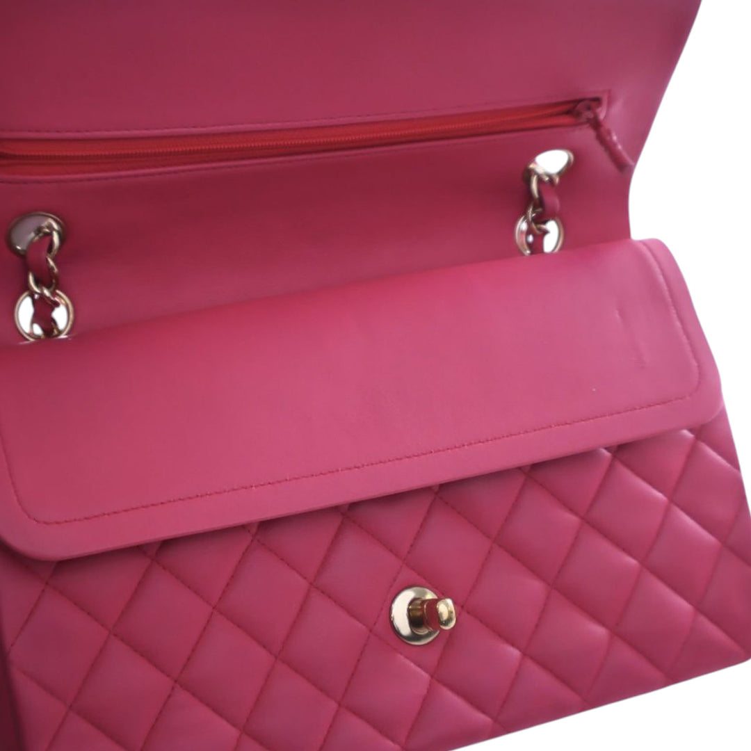 Chanel Medium Classic Cuir d’agneau Double rabat