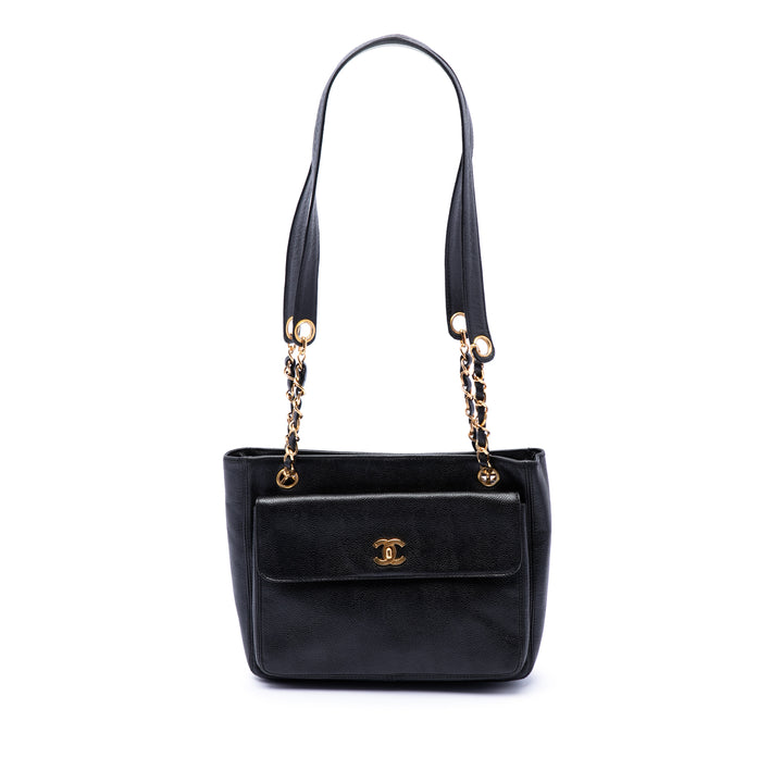 Chanel CC Caviar Front Pocket Sac bandoulière
