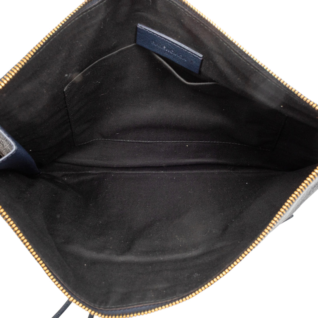 Balenciaga Chevre Motocross Classic Metallic Edge Pochette