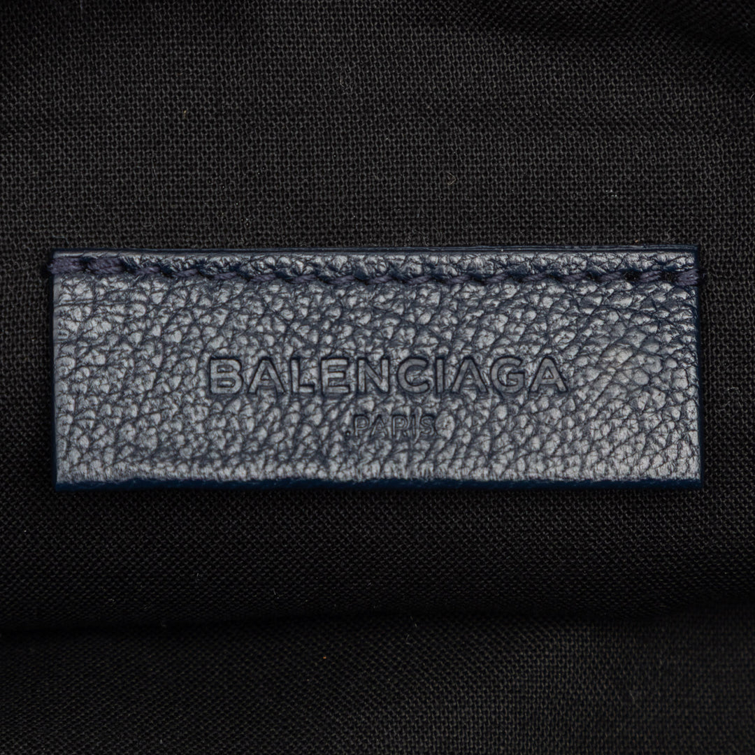 Balenciaga Chevre Motocross Classic Metallic Edge Pochette