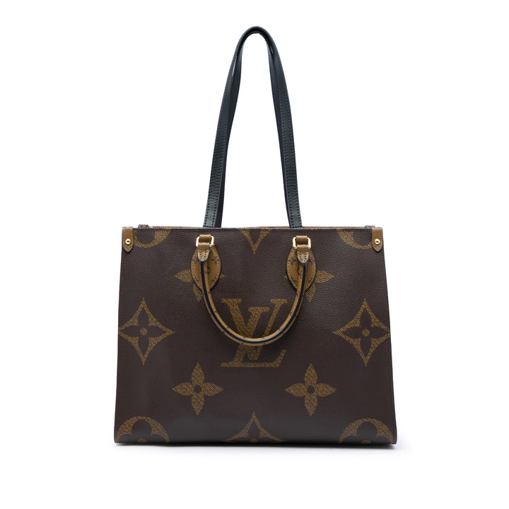 Louis Vuitton Giant OnTheGo MM Monogram Reverse Marron – vue principale – GABY PARIS