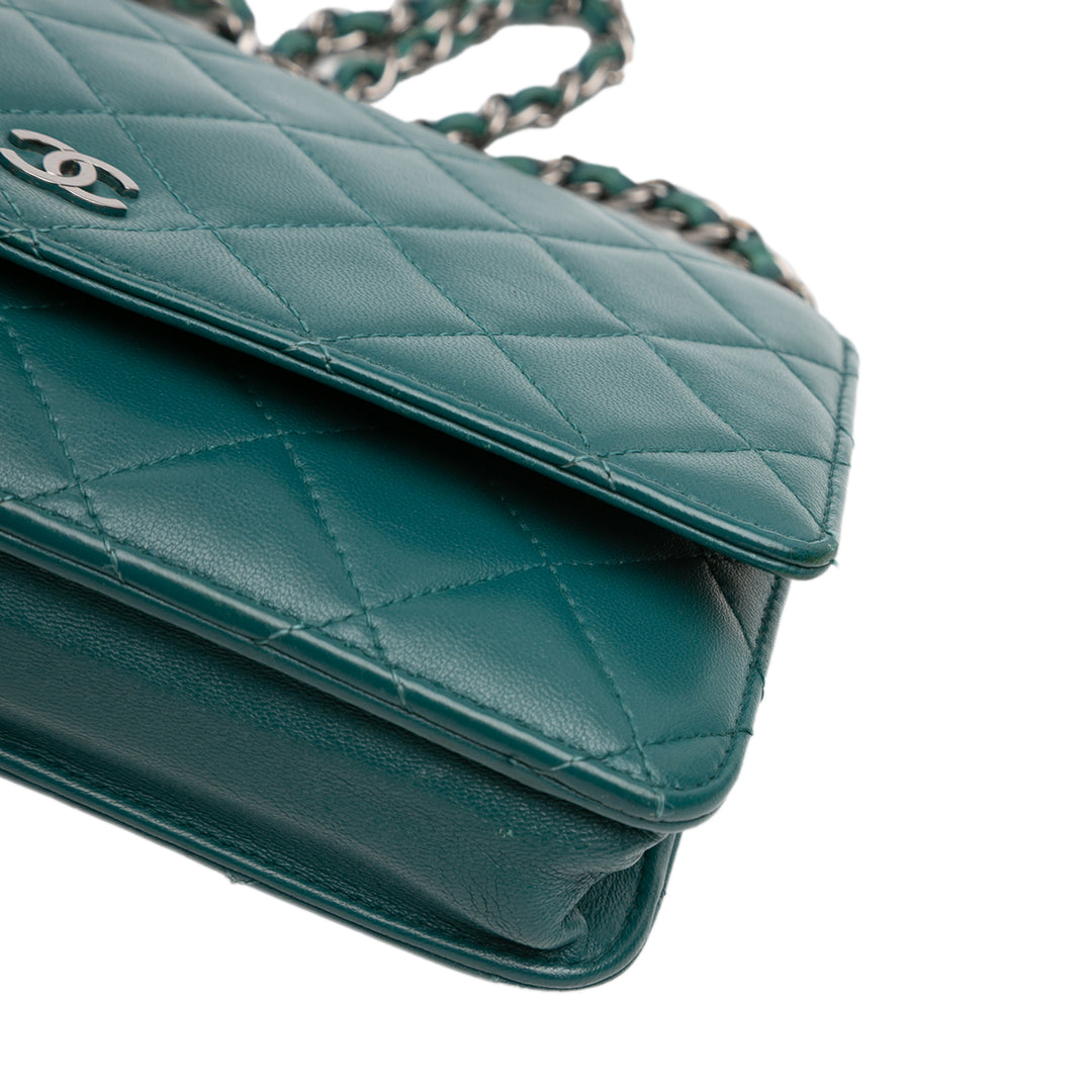 Chanel CC Matelassé Cuir d’agneau Wallet on Chain