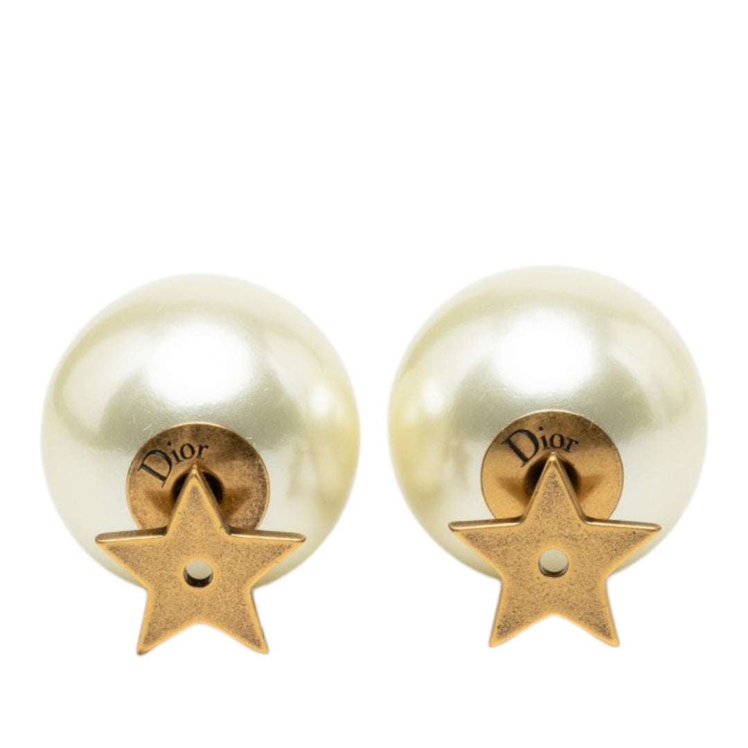 plaqué Perles fantaisie Star Tribales fermoir poussette Boucles d'oreilles Doré