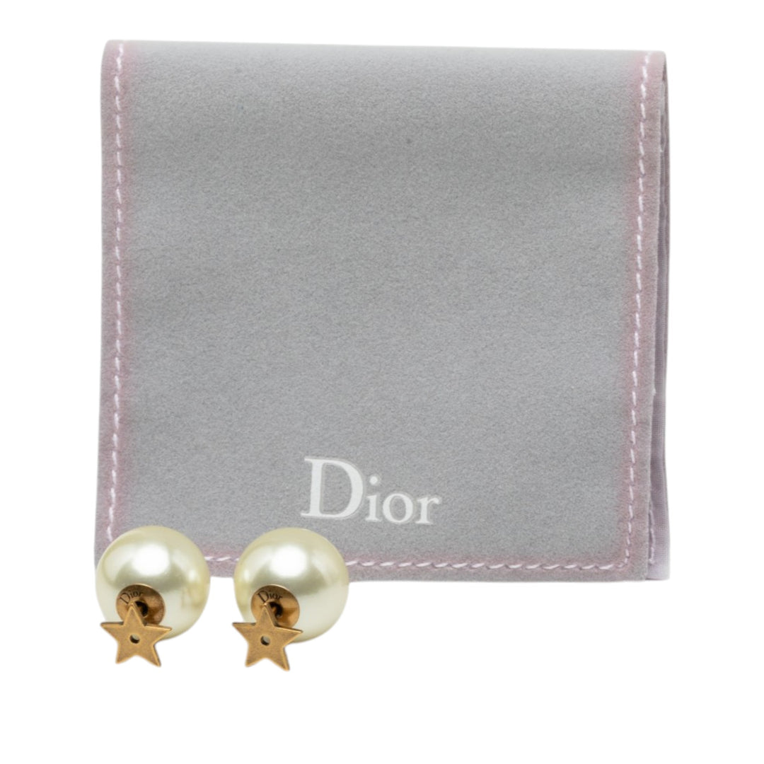plaqué Perles fantaisie Star Tribales fermoir poussette Boucles d'oreilles Doré