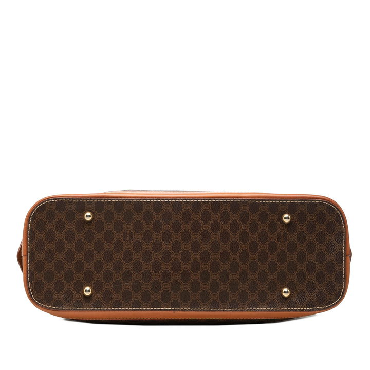 Celine Macadam Sac Toile enduite Marron