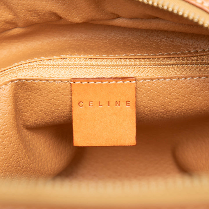 Celine Macadam Sac Toile enduite Marron