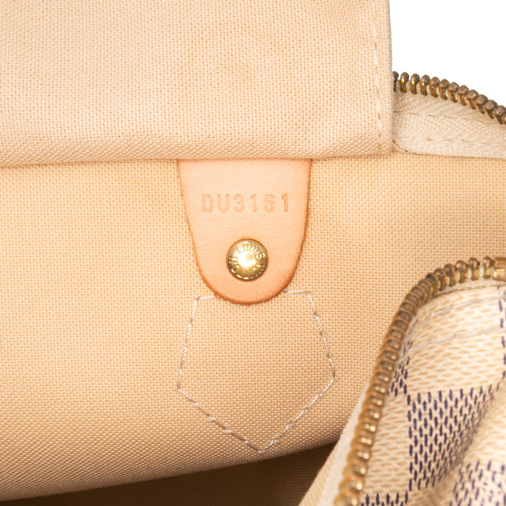 Louis Vuitton Damier Azur Speedy 30 Blanc – GABY PARIS Authentique