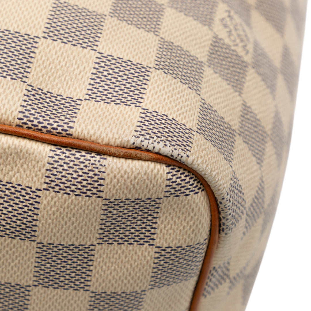 Louis Vuitton Damier Azur Speedy 30 Blanc – GABY PARIS Authentique