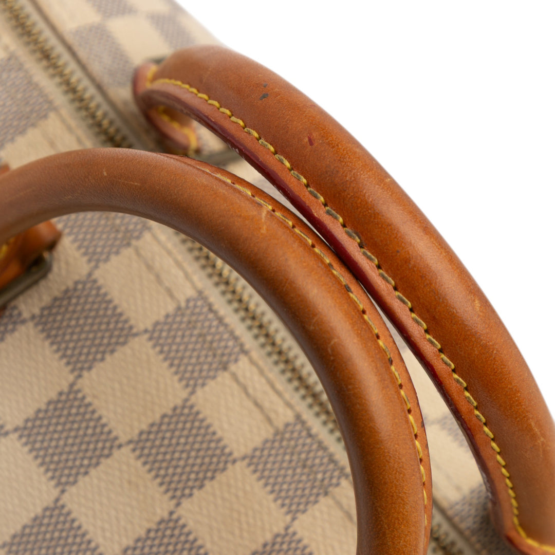 Louis Vuitton Damier Azur Speedy 30 Blanc – GABY PARIS Authentique