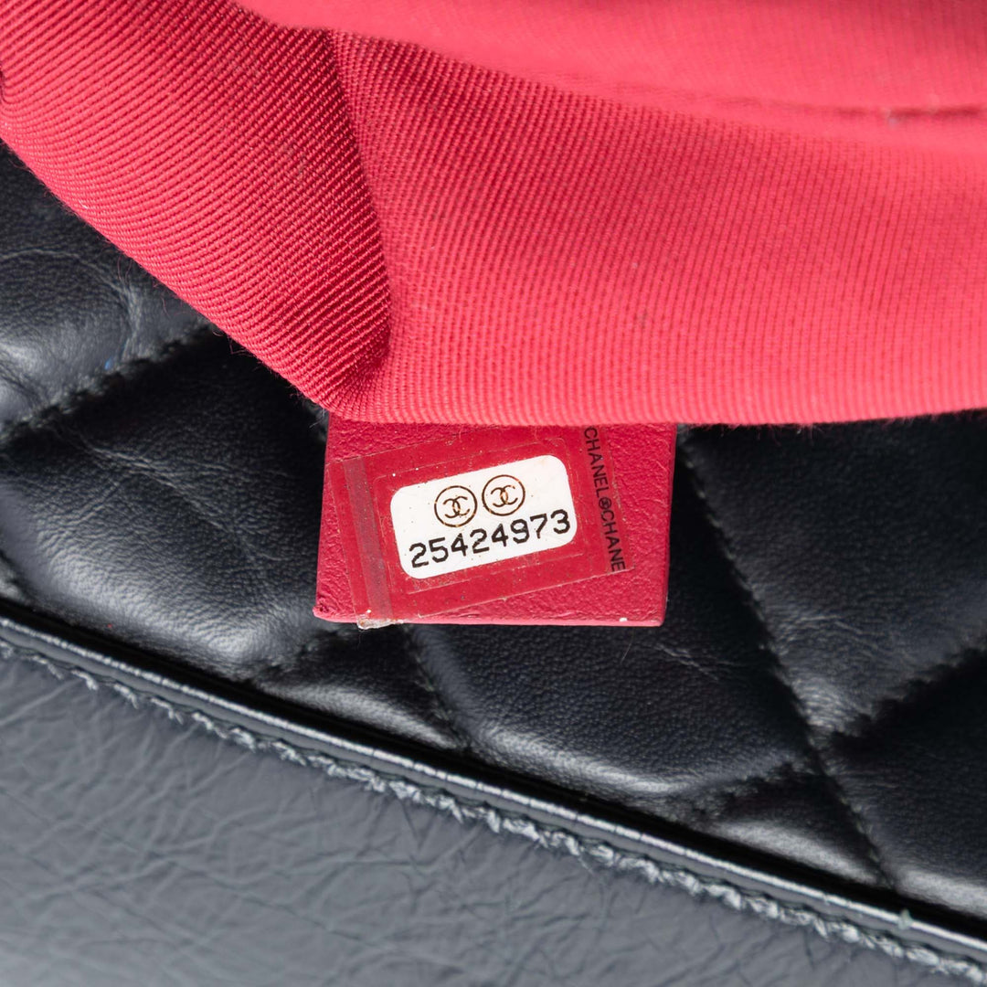 Chanel Large vieilli Cuir de veau Gabrielle O Étui Pochette