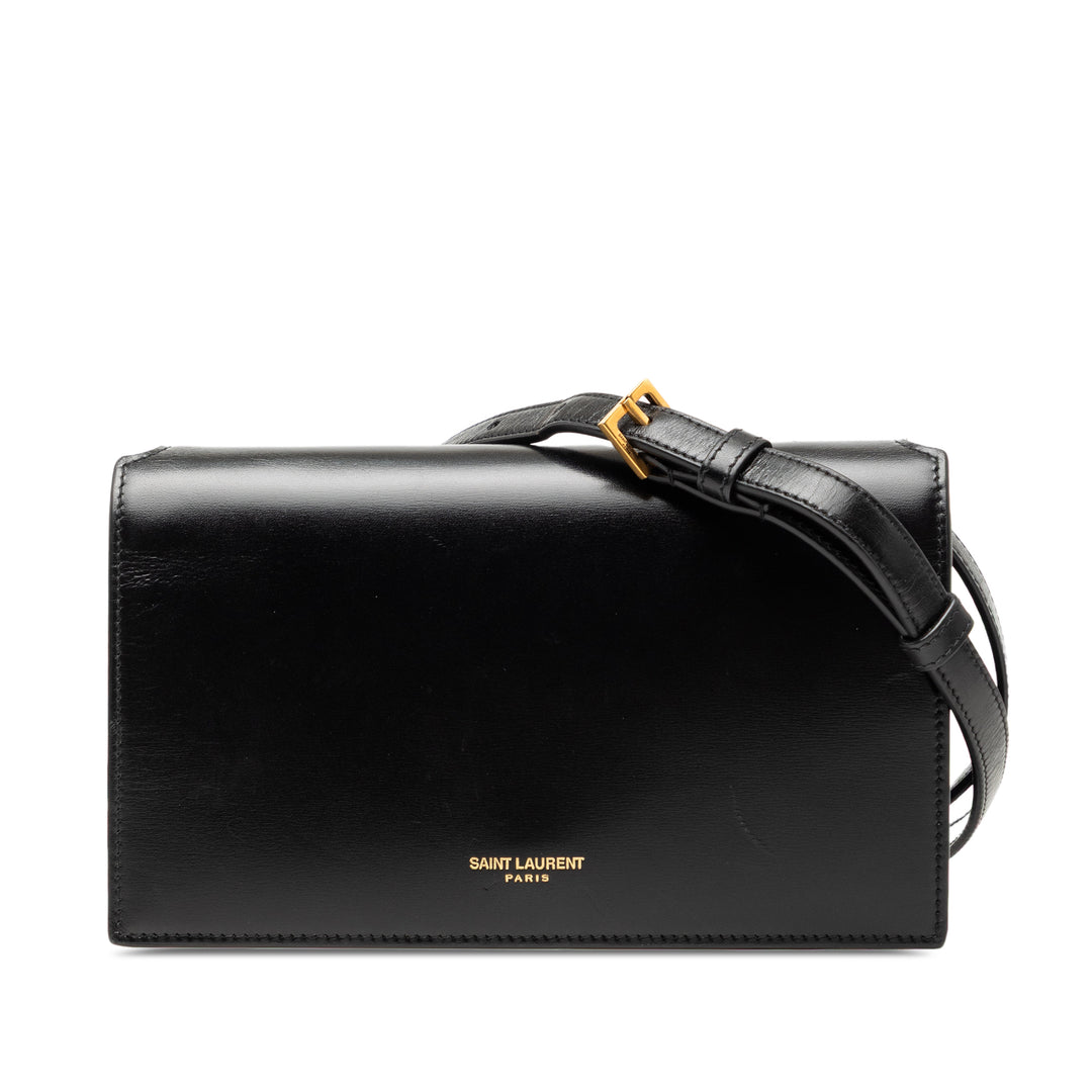 Saint Laurent Smooth Cuir de veau Sac porté croisé