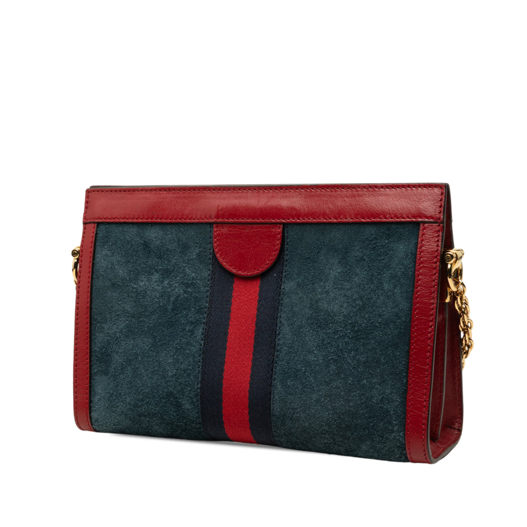Gucci Sac bandoulière Web Ophidia Chaîne Petit Bleu – vue 2 – GABY PARIS