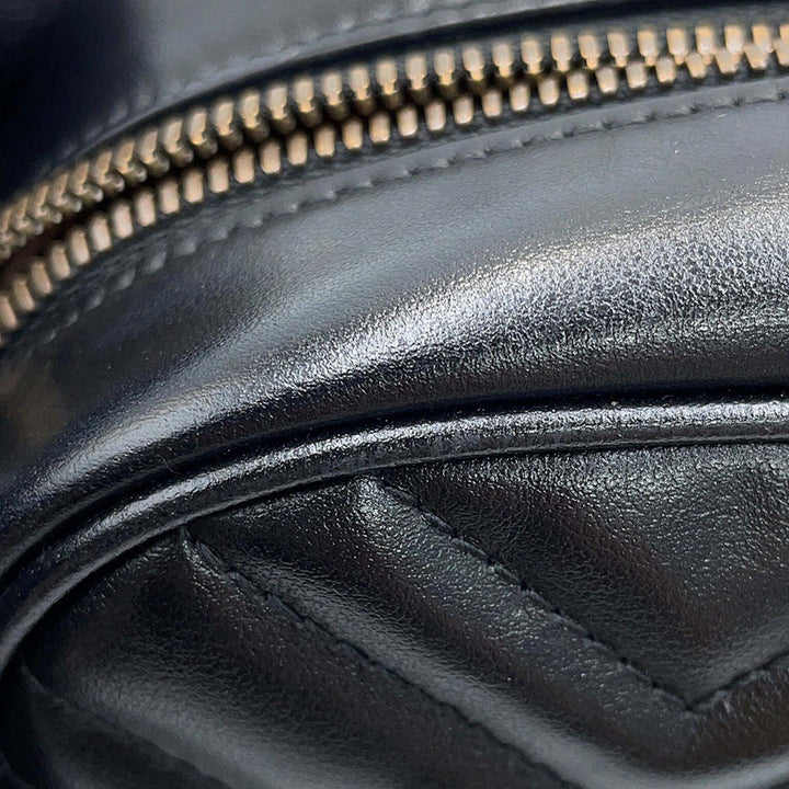 GG Marmont Matelasse Sac Petit Cuir de veau Noir