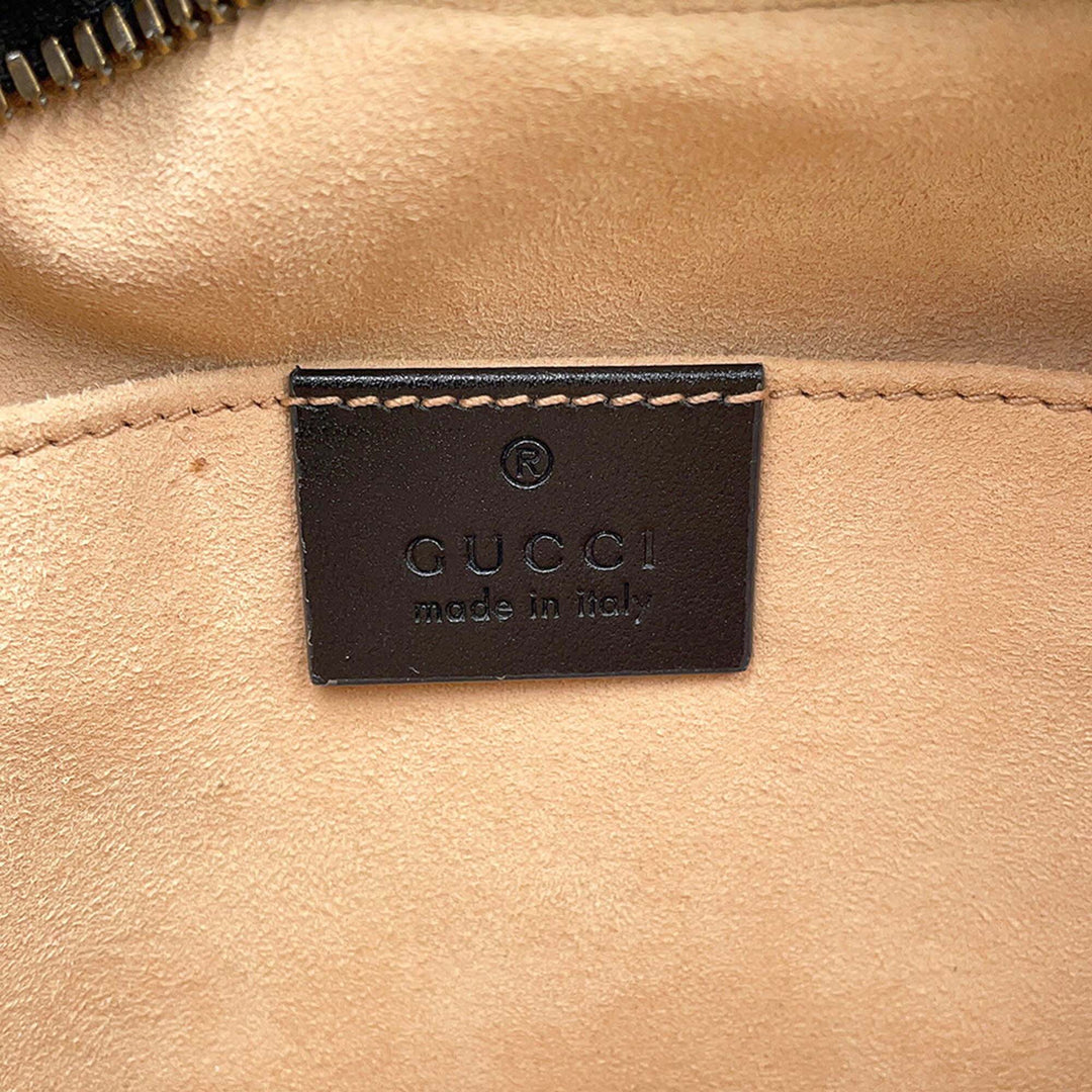 GG Marmont Matelasse Sac Petit Cuir de veau Noir