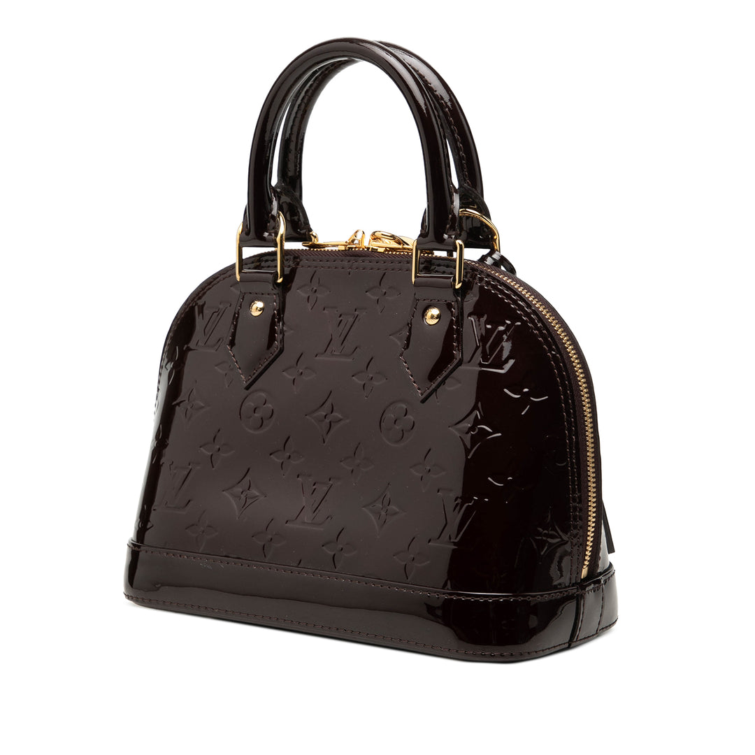 Louis Vuitton Sac à main Alma Monogram BB Cuir verni Violet – vue 2 – GABY PARIS