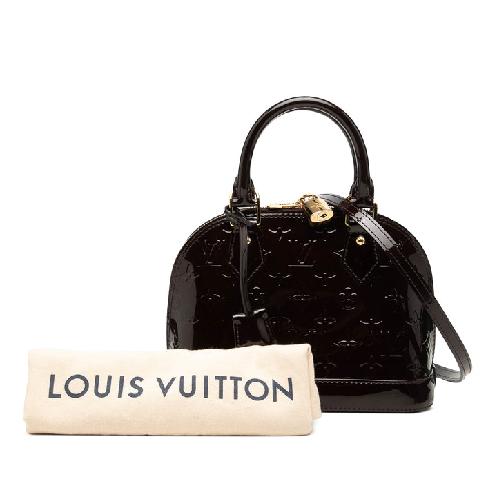Louis Vuitton Sac à main Alma Monogram BB Cuir verni Violet – vue 7 – GABY PARIS