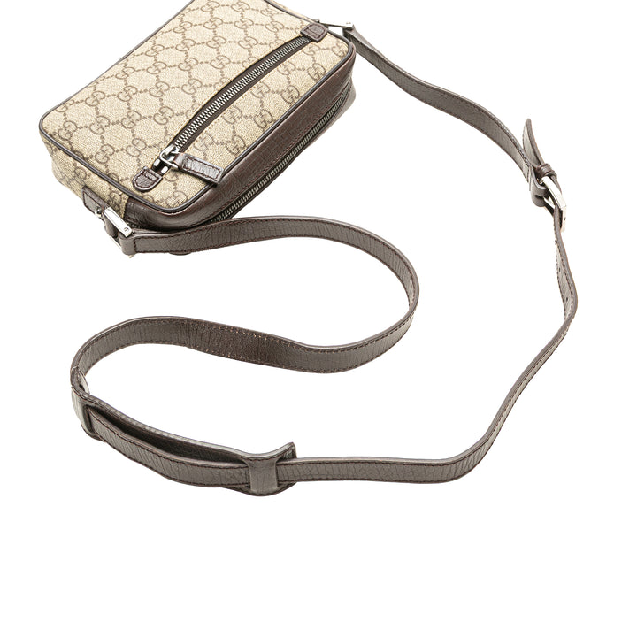 GG Supreme Web Crossbody Brown - Gaby Paris