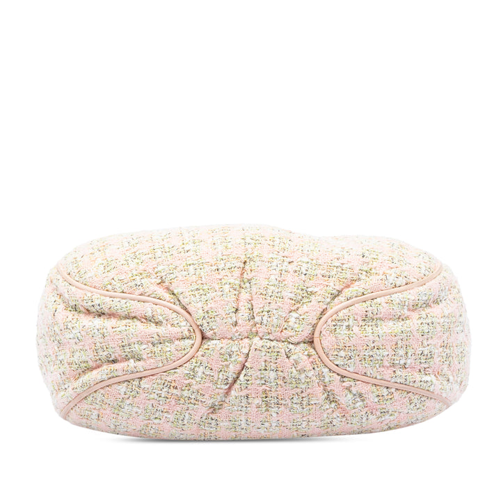 Chanel Tweed Boucle Knitting sac à anse supérieure