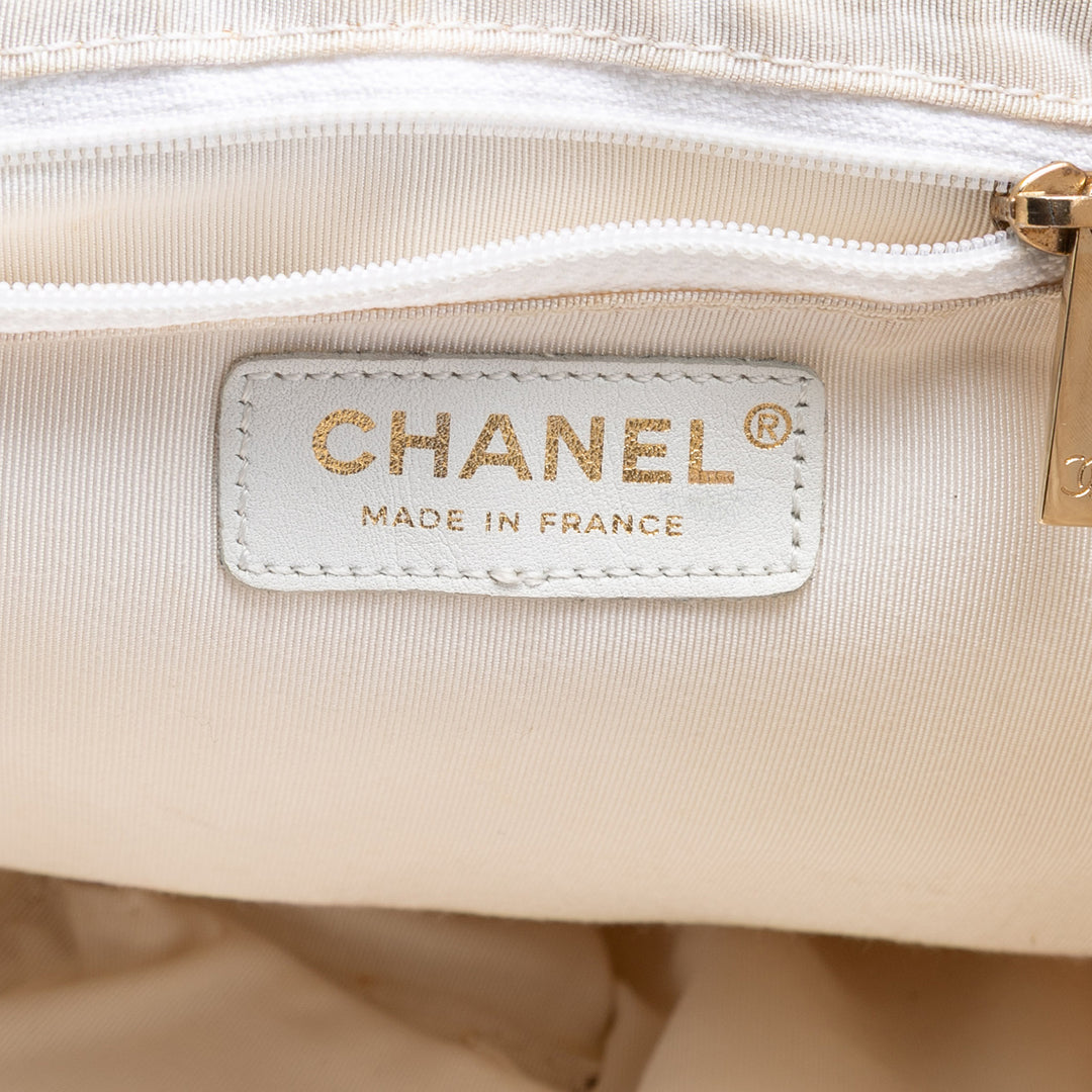 Chanel Tweed Boucle Knitting sac à anse supérieure