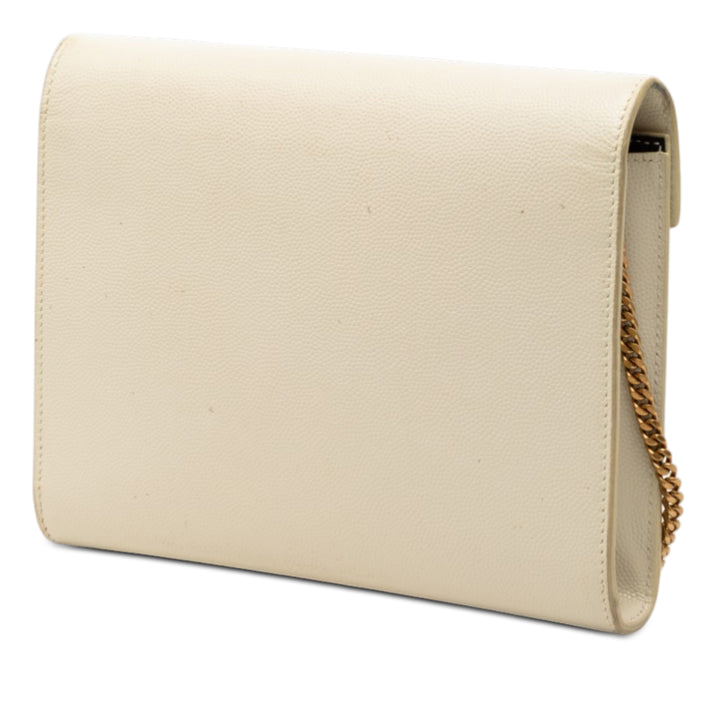 Saint Laurent Grain De Poudre Monogram Cassandra Chain Portefeuille