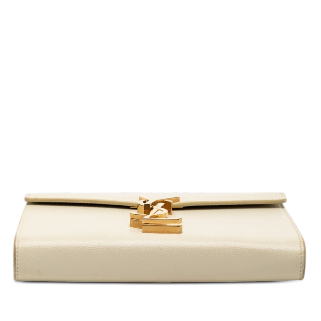 Saint Laurent Grain De Poudre Monogram Cassandra Chain Portefeuille