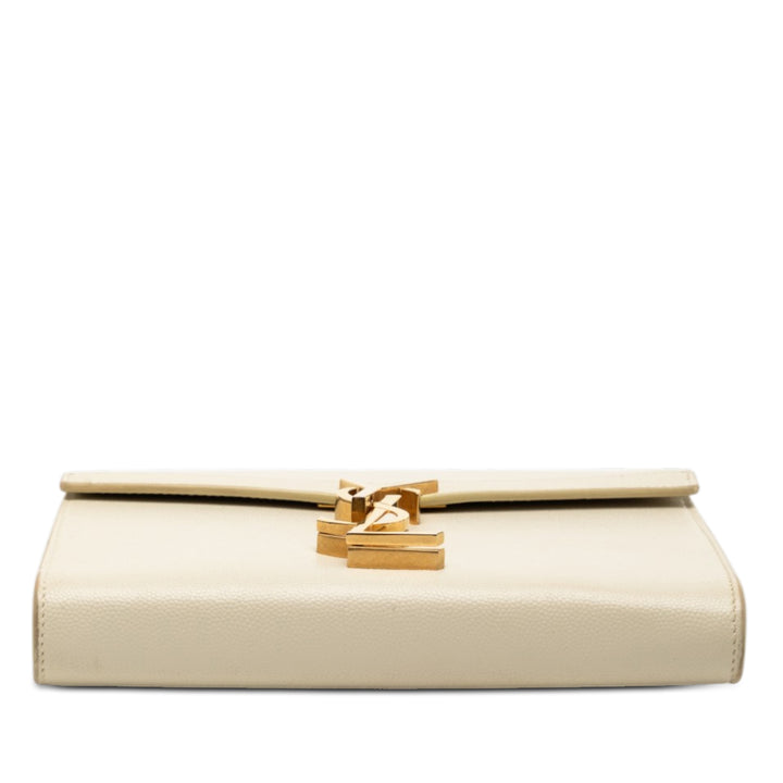 Saint Laurent Grain De Poudre Monogram Cassandra Chain Portefeuille