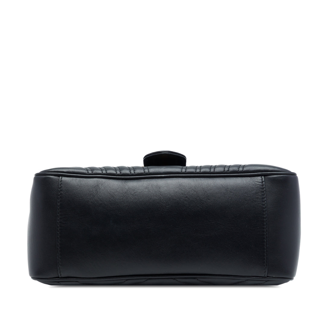 Gucci Small GG Marmont Matelasse Cuir sac à anse supérieure
