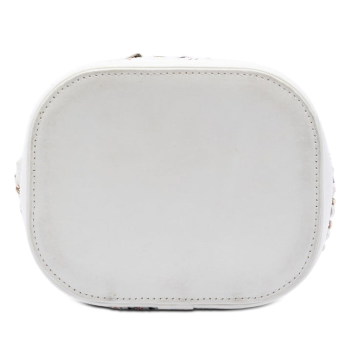 Chanel Tweed et Cuir d’agneau Vanity Cosmetic Étui Multi
