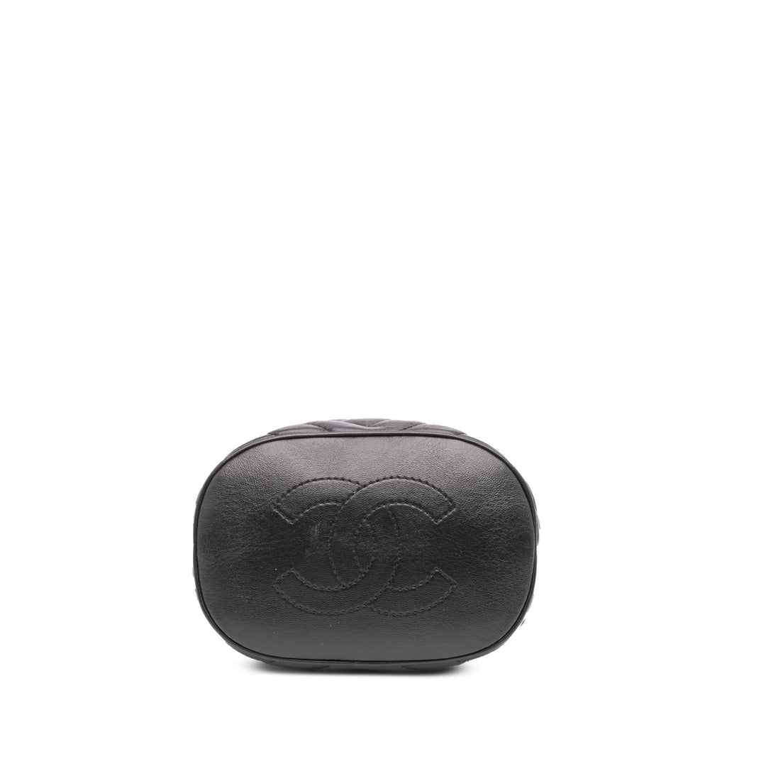 Chanel Matelassé Chevron Poignée with Chic Sac seau Cuir d'agneau