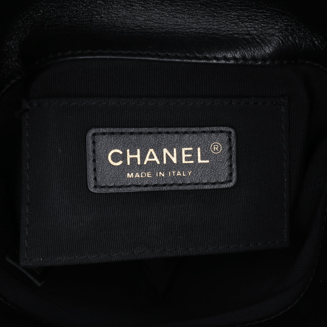 Chanel Matelassé Chevron Poignée with Chic Sac seau Cuir d'agneau