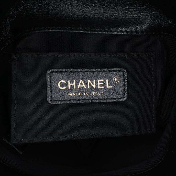 Chanel Matelassé Chevron Poignée with Chic Sac seau Cuir d'agneau
