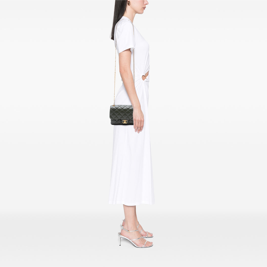 Chanel Small Matelassé Cuir d’agneau Pillow Crush à rabat