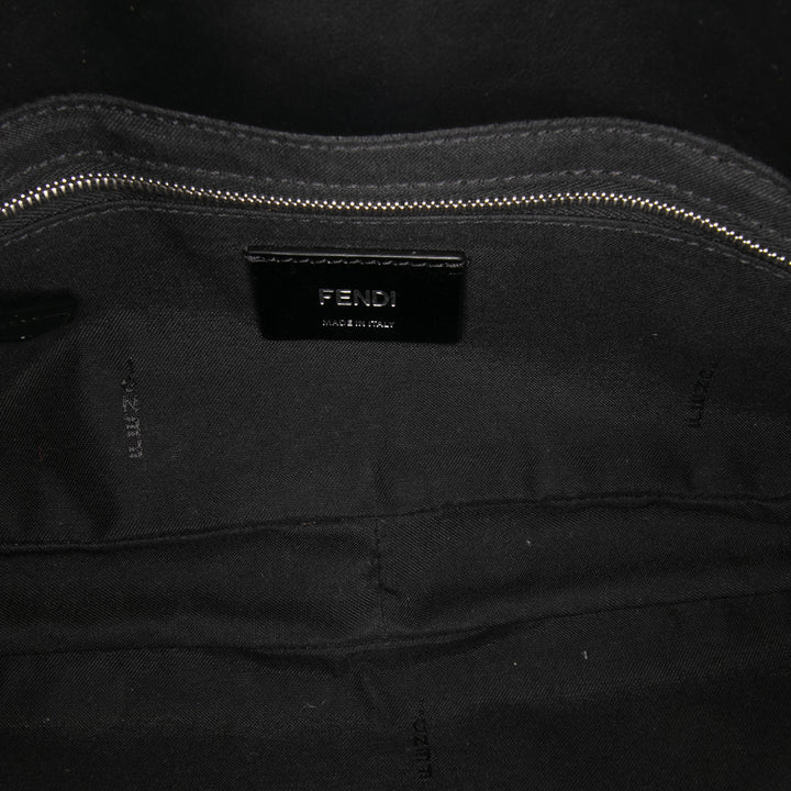 Fendi Zucca Toile Convertible Baguette Sac cartable Marron