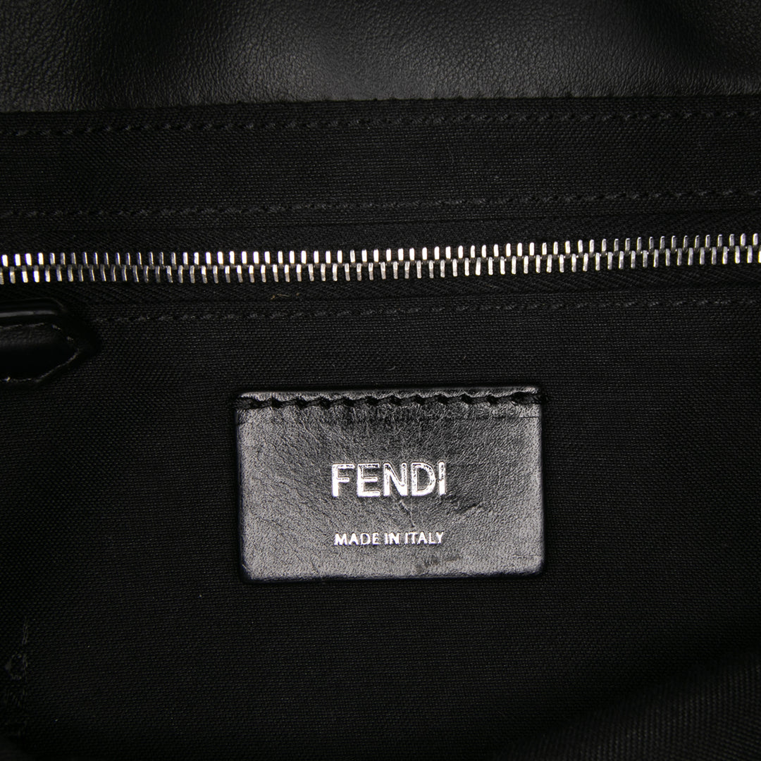 Fendi Zucca Toile Convertible Baguette Sac cartable Marron